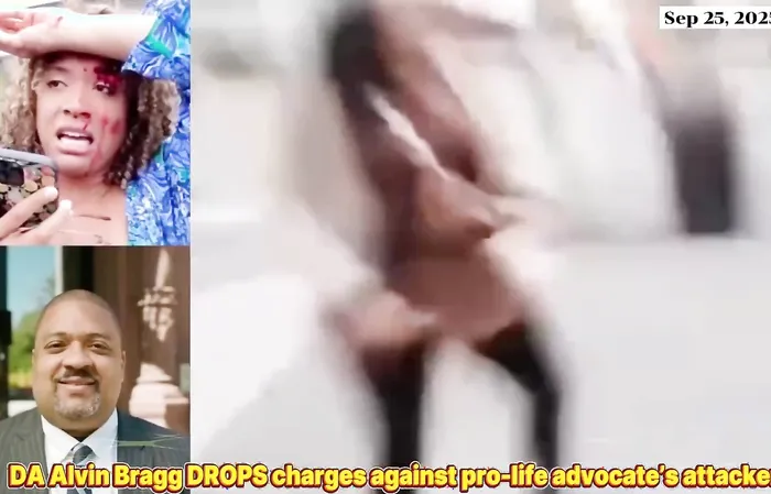 Alvin Bragg's office DROPPED all charges against woman who assaulted a pro-life advocate