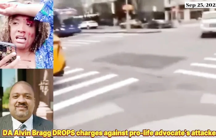 Alvin Bragg's office DROPPED all charges against woman who assaulted a pro-life advocate