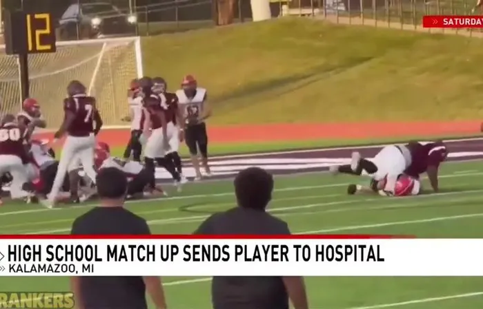 Football player pancakes opponent, fractures their spine