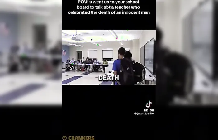 Students attend board meeting to call out teacher who mocked Charlie Kirk death