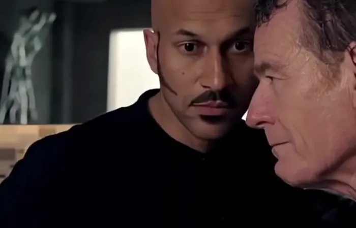 Keegan-Michael Key breaking Bryan Cranston with just his presence