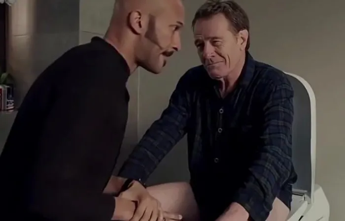 Keegan-Michael Key breaking Bryan Cranston with just his presence