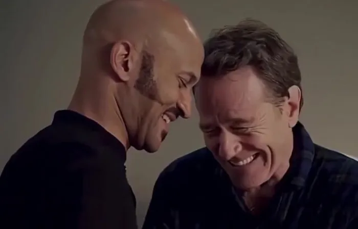 Keegan-Michael Key breaking Bryan Cranston with just his presence