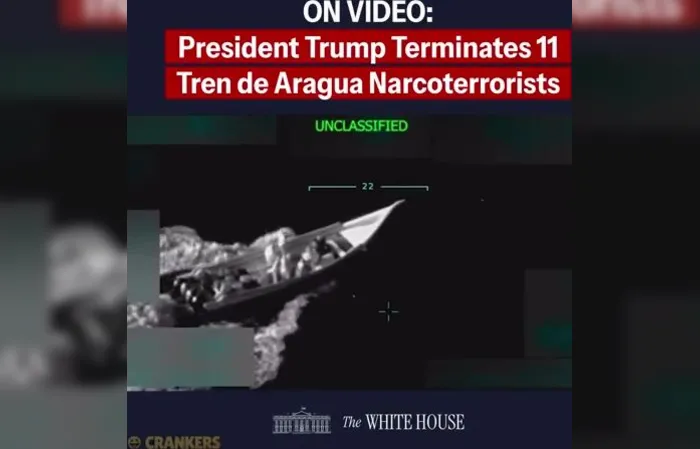 U.S. Military Forces blew up a drug boat, killing 11 Narcoterrorists