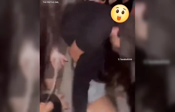 Police searching for man who beat a woman unconscious after accidentally spilling her drink on him