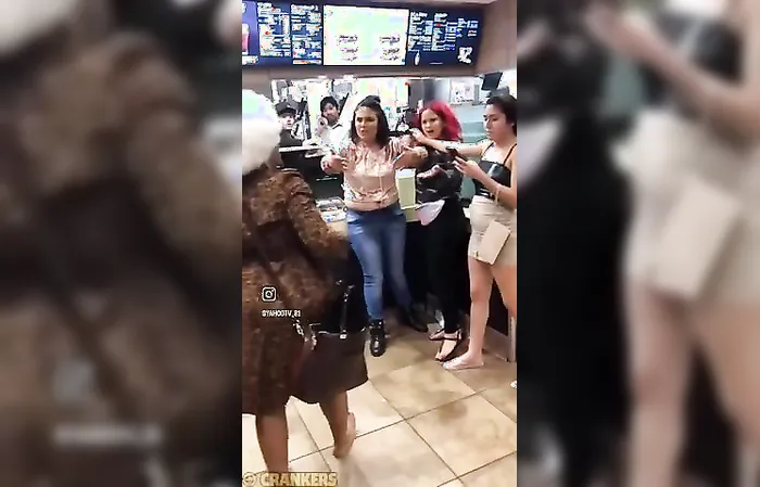 Woman instigates fight for no reason, has friend record it