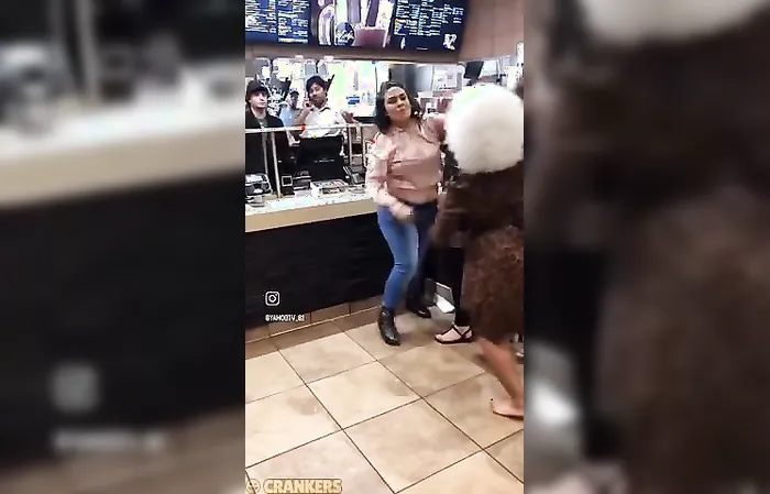 Woman instigates fight for no reason, has friend record it