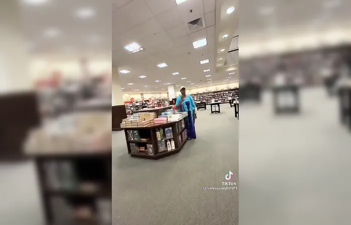 Woman refused to leave the bookstore after closing, demands it remain open