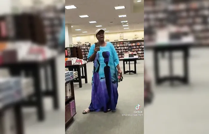 Woman refused to leave the bookstore after closing, demands it remain open