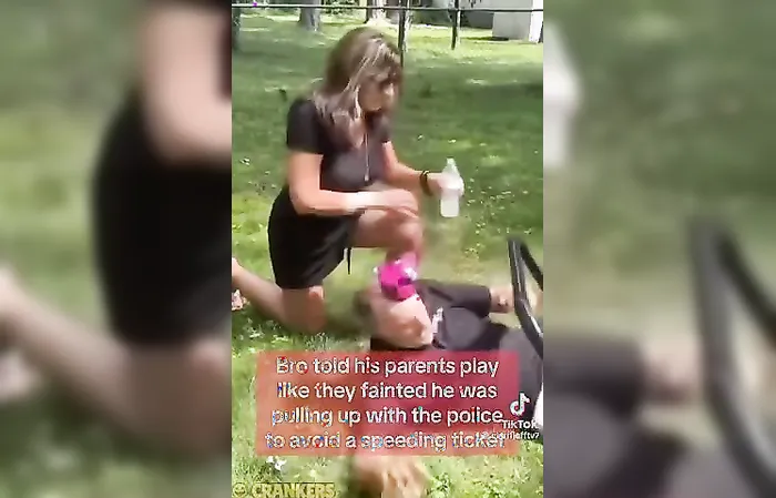 He told his dad to pretend that he fainted to avoid a speeding ticket