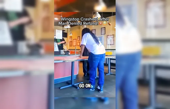Guy freaks out when denied refund after he took the food