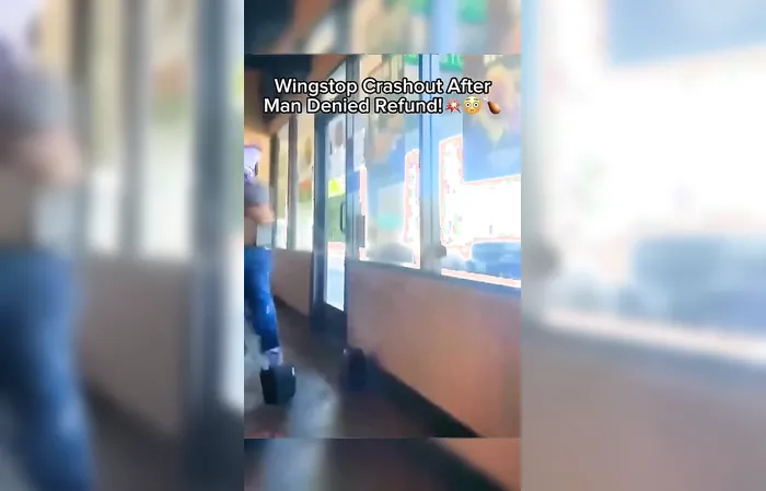 Guy freaks out when denied refund after he took the food