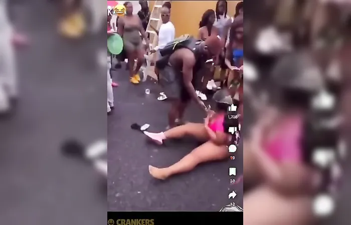 Group of chicks beating the crap out of each other
