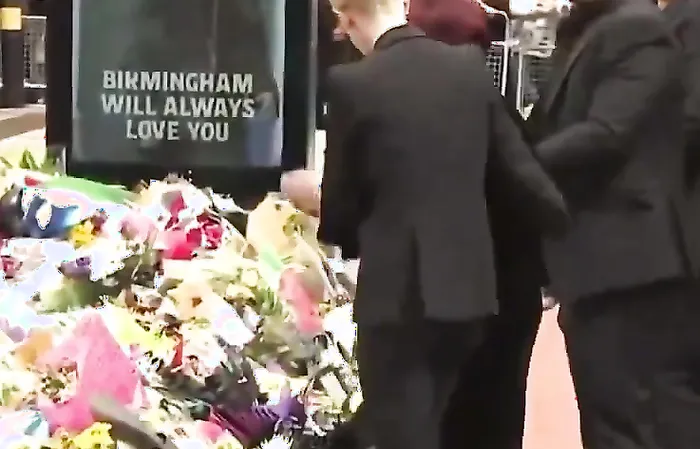 Sharon Osbourne breaks down in tears as fans line the streets for Ozzy