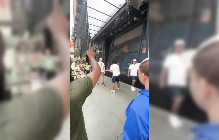 Guy tries stopping fight, ends up knocking dude out instead