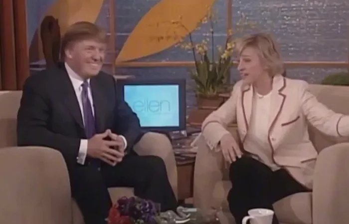 Ellen confirms Trump is reason she left America - but years ago she loved him