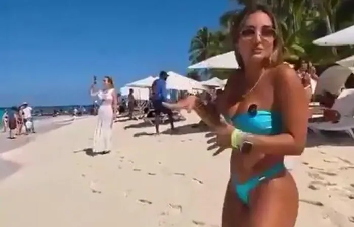 Spectacular view on the beach
