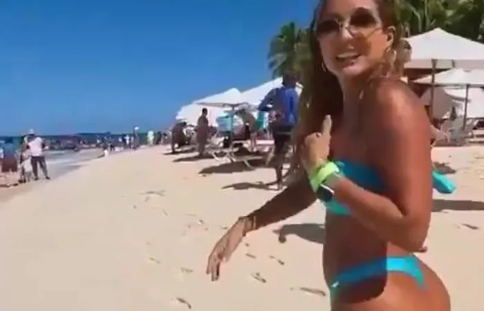 Spectacular view on the beach
