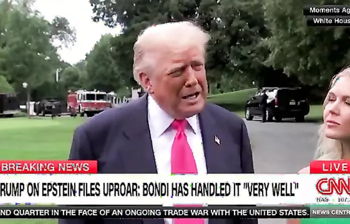 Trump said Bondi has been instructed to release "credible" Epstein documents