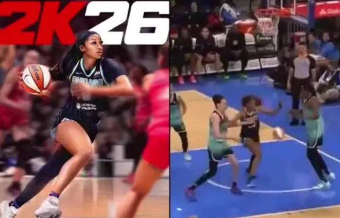 Queen of Me-Bounds Angel Reese can't hit a layup, but now she's on cover of NBA 2K26