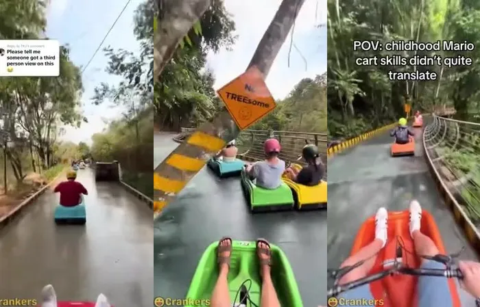 It's like Mario Cart for humans