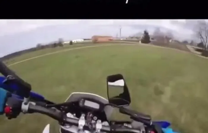Clown Car Karen chases guy on a bike