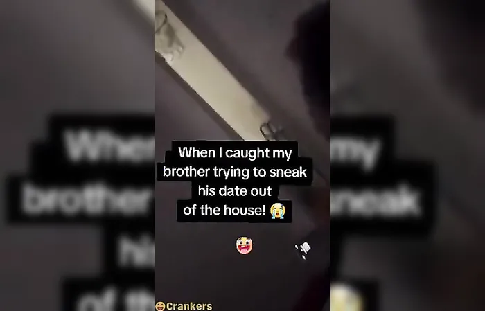 Brother caught sneaking BIG GIRL out of house late at night