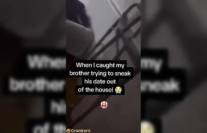 Brother caught sneaking BIG GIRL out of house late at night