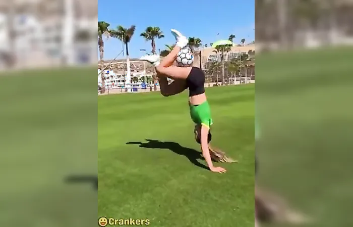 She's good with balls