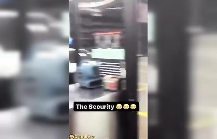 Security guard may as well join the gang now