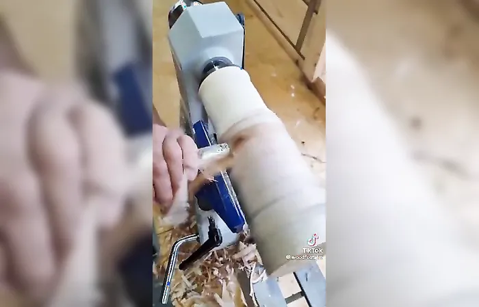 Mad skills: Guy cuts his leg off, then makes a new one