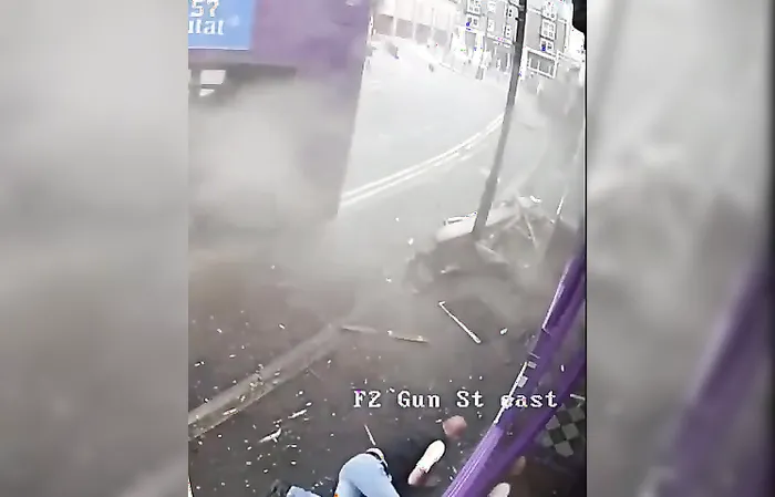 Hit by bus? No problem, walk back into the bar!