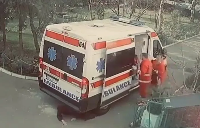 Ambulance RUNS DUDE OVER by accident