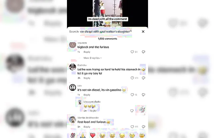 Vin Diesel got fat and the comments were hilarious