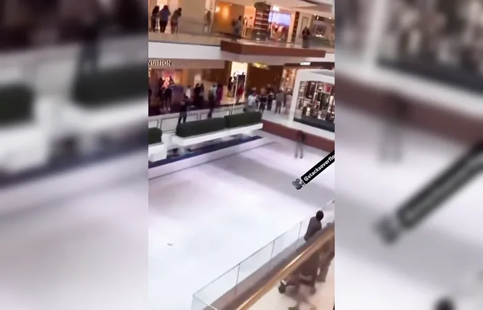 Guy robs store, jumps off second story, breaks both legs