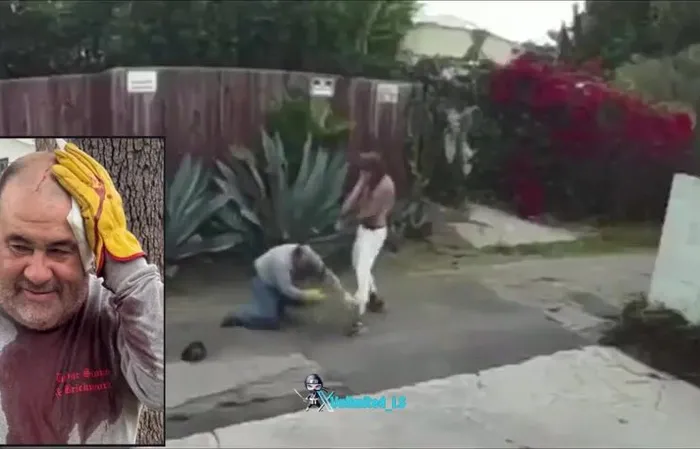 Homeless man beats gardener