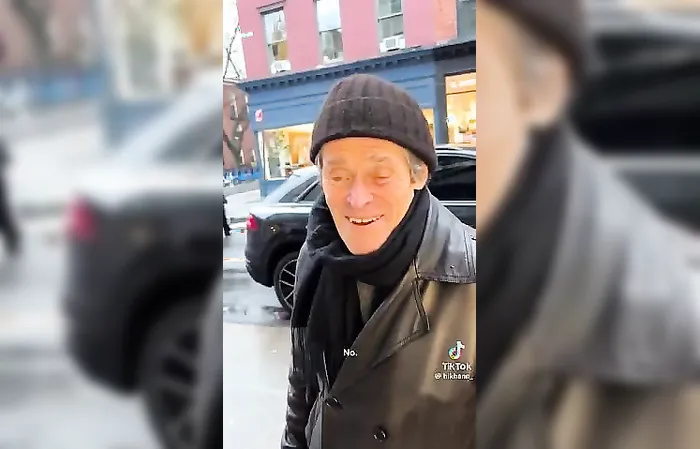 Guy interviewed Willem Dafoe and didn't know it was him