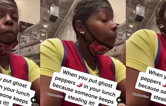 She put GHOST PEPPERS in her lunch bc ppl kept stealing it