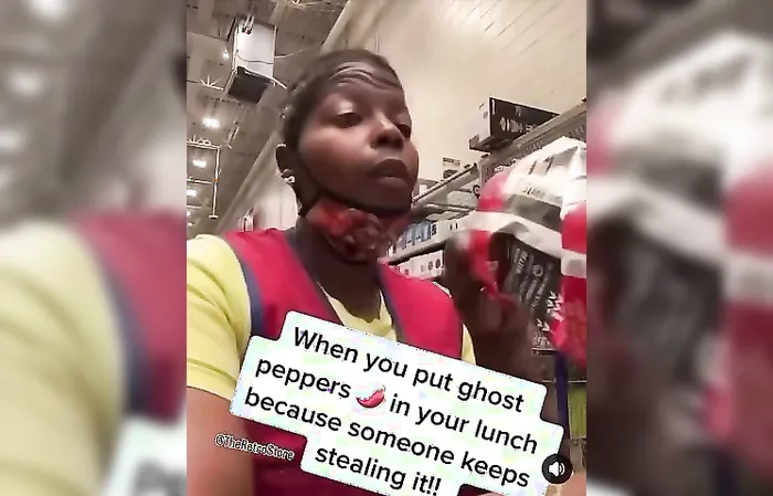 She put GHOST PEPPERS in her lunch bc ppl kept stealing it