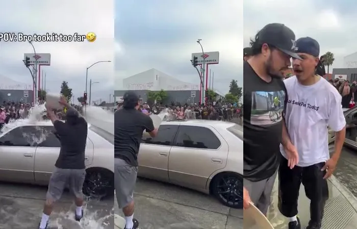 They FLOODED his sunroof bro, OMG