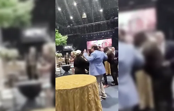 Cops let grandpa get his hits in