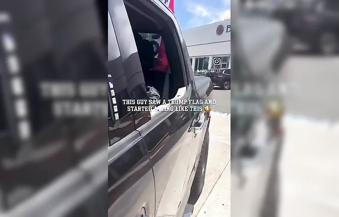 Amazon driver cusses out Trump supporter