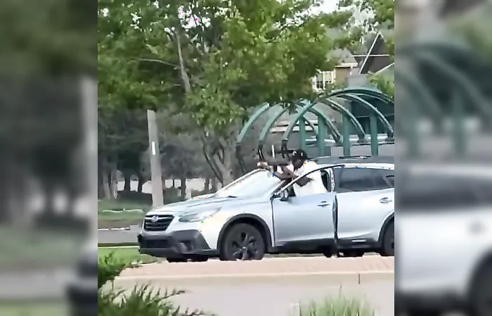 Dude opens fire in broad daylight during road rage incident