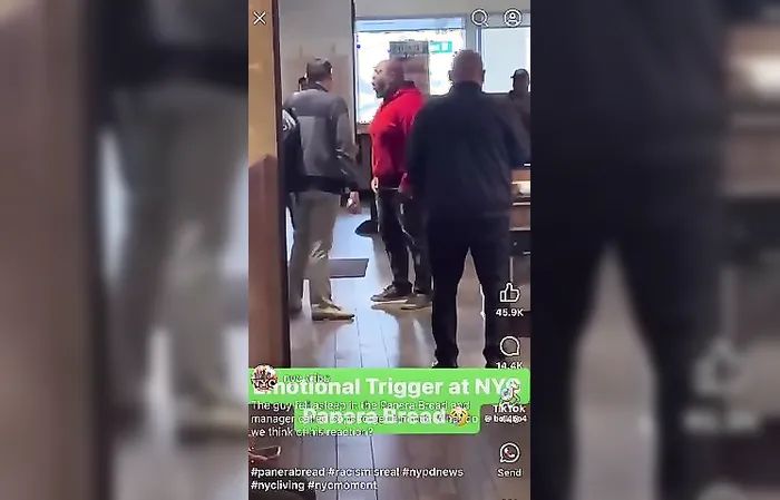 Guy explodes on racist "foreigners" in a Panera Bread