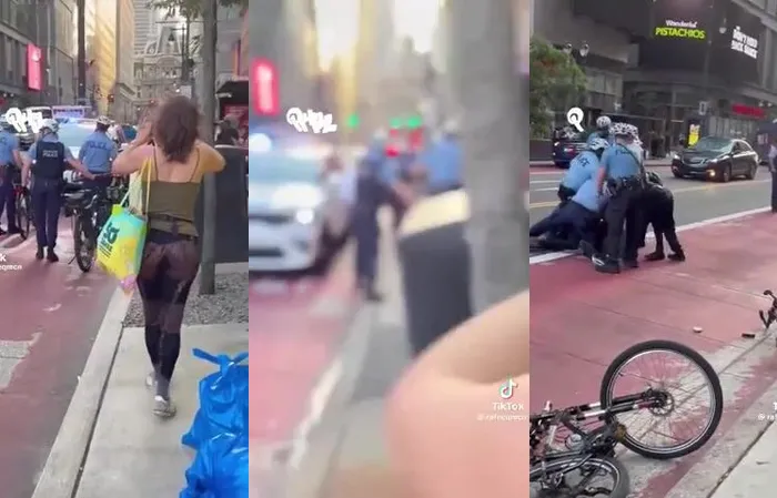 Philly cops take down agitator