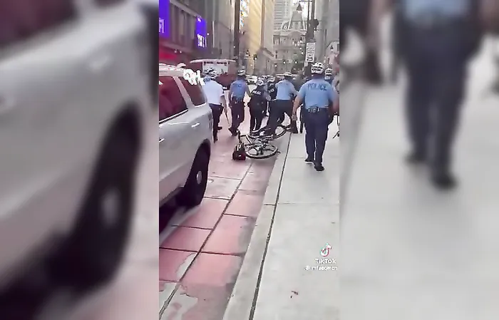 Philly cops take down agitator