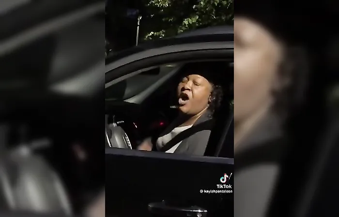 Woman in car: "I’ll be glad when Trump gets all your motherf*ckers out of here"