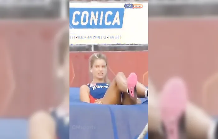 Norwegian pole vaulter gets airtime