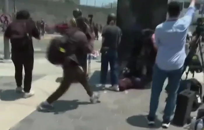 Law enforcement fires munitions at protesters in LA