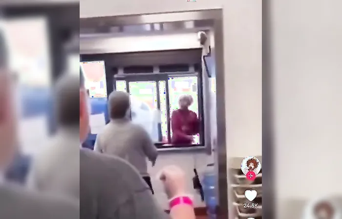 Psycho Hose Beast busts thru drive-thru window